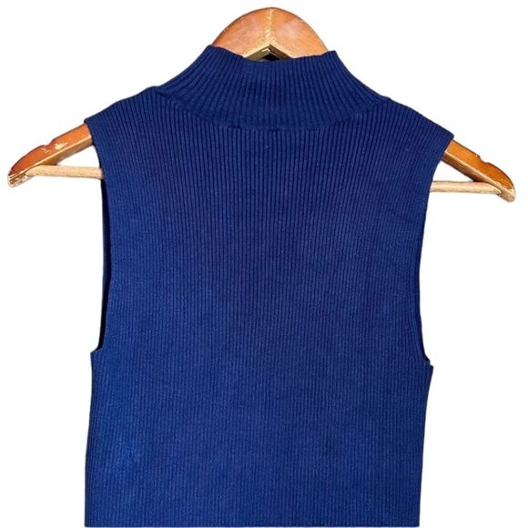 3 for $30! Express ribbed blue tank top - Picture 3 of 8